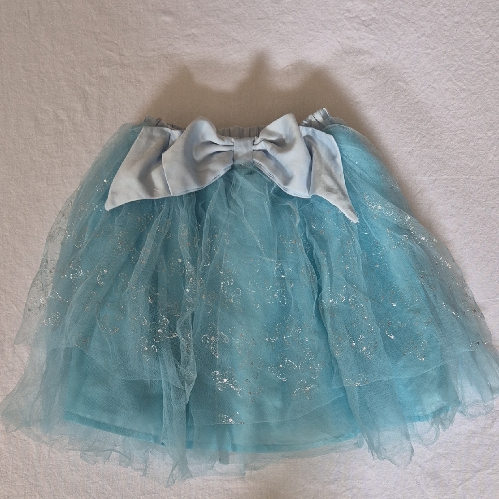 Tutu Couture Blue Tulle Skirt with Bow. Size 2t